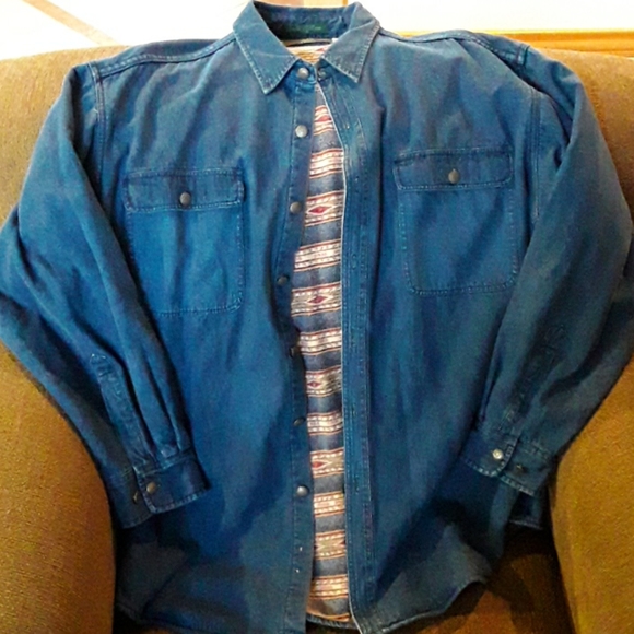 Orvis | Shirts | Orvis Mens Lined Denim 